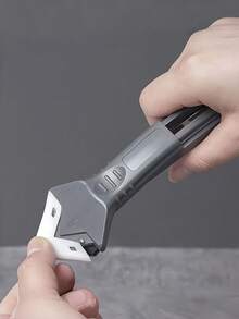 1 Set Of Multi-Functional Silicone Scraper And Sealant Tool - 5-In-1 Adhesive Remover, Sealant Organizer, Tile Scraper, Angle Beauty Scraper Suitable For Kitchens, Bathrooms, Windows - No Power Supply, No Batteries, Manual Tool. Comes With 5 Scraper Heads. - One Size Fits All - View 4