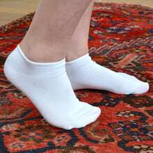 Sock Snob 24 Pack Multipack Kids Cotton Trainer Socks For Boys & Girls - White - View 4