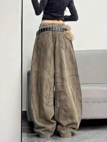 Women Pants - Khaki - View 6