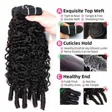 BINF Ciocche e chiusure per capelli umani - Natural Black - Visualizzare 4