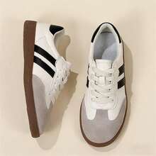 Women's Retro German Sports Shoes | Retro Casual Sports Shoes, Suede Leather Toe | Comfortable Daily Walking Shoes - Beige - View 2