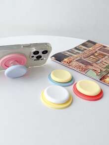 1 chiếc vòng giữ điện thoại bằng acrylic màu Macaron - Siêu dính, thiết kế tròn màu kẹo mờ, phù hợp cho nữ, có nam châm giữ điện thoại. - Xem 10
