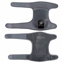 Hailicare Gray Cordless Knee Massager With Heat Vibration,Electric Heated Knee Brace,3 Heating Levels And 3 Modes,USB Rechargeable,Massage Knee Pad LCD Touch Screen Adjustable Extended Fastener Strap For Joint Discomfort,Suitable For Mother's Day Gift - Grey - View 7