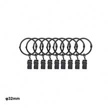 10 piezas Anillos para cortinas con ganchos, ganchos colgantes de metal abiertos para cortinas - 10Pcs - Ver 6