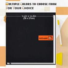Album ảnh tự dính khổ lớn 4x6 5x7 8x10, quà tặng cho mẹ, gia đình, em bé, đám cưới, kèm bút kim loại và bìa nhựa. - 1PC - Xem 7