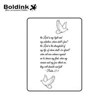 Boldink 2PCS Bible Psalm Dove Religious Temporary Tattoos, Waterproof & Long-Lasting 1-2 Weeks, Plant-Based Juice Formula, Minimalist Line Design, Realistic No Glare, Faith-Filled Vibe, Unisex Suitable For Religious Enthusiasts & Trendsetters, Great Gift For Friends Or Yourself - Black - View 2