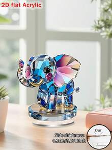 1 món đồ trang trí hình mèo pha lê mộng mơ, tấm acrylic in 2D, đồ trang trí để bàn bằng nhựa, quà tặng kỷ niệm, đồ trang trí nhà đa năng, lý tưởng cho quà tặng Ngày Valentine và các ngày lễ, quà tặng cho người yêu mèo, trang trí nhà cửa và sân vườn. - đầy màu sắc - Xem 15