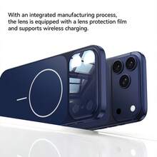 ASUS Phone Case Compatible With Iphone 17 Pro Max / IPhone 17 17Pro / IPhone 18 Pro / 18Pro Max, Full Coverage Design, Lens Protection Film, Magnetic Charging Support, Integrated Matte Texture, Lightweight Anti-Drop Phone Case, Champagne / Deep Blue / Orange Available - Blue - View 5