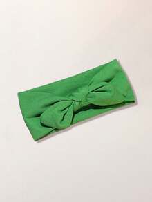 1pc Casual Minimalist Versatile Soft Absorbent Rabbit Ear Headband, Suitable For Children's Daily School Wear, Sports Multi-Functional Children's Hair Accessory - Multicolor - View 10