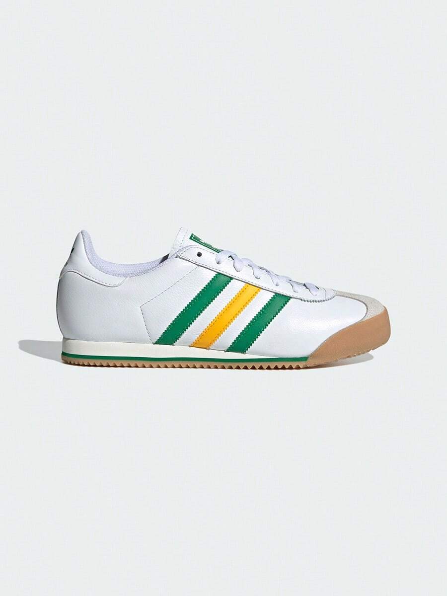 Adidas Giày thể thao cổ điển unisex, giày mũi chữ T cho cặp đôi, giày thể thao thời trang tối giản thoải mái IF9511 - Trắng/Vàng đậm/Xanh lá cây - Xem 1