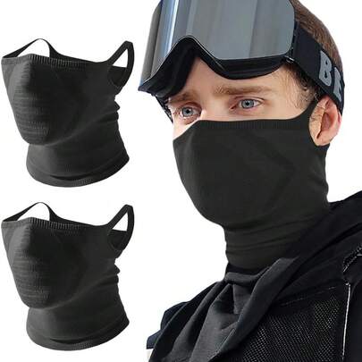 1pc Motorcycle Riding Half Face Mask, Comfortable Breathable Wind-Proof Warm, Ideal Companion For Outdoor Sports!