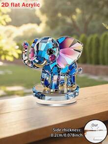 1 món đồ trang trí hình mèo pha lê mộng mơ, tấm acrylic in 2D, đồ trang trí để bàn bằng nhựa, quà tặng kỷ niệm, đồ trang trí nhà đa năng, lý tưởng cho quà tặng Ngày Valentine và các ngày lễ, quà tặng cho người yêu mèo, trang trí nhà cửa và sân vườn. - đầy màu sắc - Xem 11