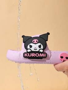 KUROMI Dép xốp thời trang trẻ em, dép đế mềm EVA họa tiết hoạt hình, dép đi trong nhà ngủ, dép đi trong nhà tắm, giày cho bé. - Màu tím  Violet - Xem 5
