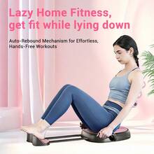 Agilithor Abdominal Bar | Auto Rebound, Lumbar Pad, Full-Body Home Trainer - Pink - View 10