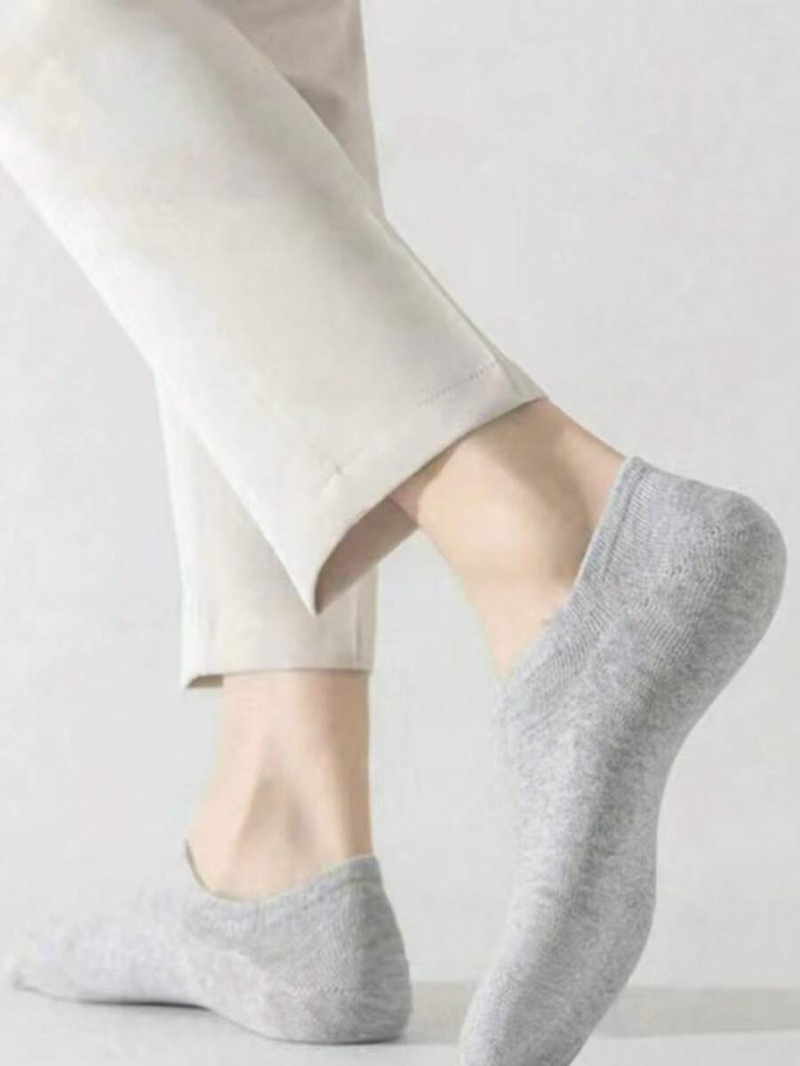 1/5/10/15 Pairs Unisex Invisible Socks, Casual Thin Boat Socks Suitable For Summer Wear, Slightly Small Size - Multicolor - View 1