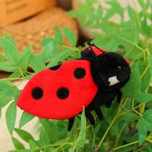 1 pieza Muñeco de peluche realista de insecto animal, abeja, mariposa, araña o mantis de peluche suave con material de peluche detallado, relleno de algodón PP, adecuado como regalo para niños, truco de Halloween, decoración del hogar, recuerdo de fiesta y colección - Multicolor - Ver 7