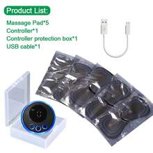 EMS Neck Massager, Muscle Stimulator, Neck Massage Patch, Portable Electric Pulse Body Massager - Multicolor - View 10