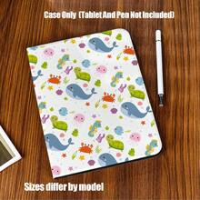Ốp bảo vệ máy tính bảng kiểu sách hình thú cưng hoạt hình đại dương dễ thương, có khe cắm bút. Ốp bảo vệ máy tính bảng mềm mại và dễ thương kiểu sách hình thú cưng hoạt hình đại dương, có khe cắm bút, chức năng tự động bật/tắt màn hình thông minh, chức năng giá đỡ ổn định, bảo vệ toàn diện và các đường cắt chính xác. Tương thích với iPad Mini 4/5/6, 9.7/10.2/10.5/10.9/11/12.9/13 inch, Pro/Air 4/5/6/7, thế hệ thứ 10/11, Galaxy Tab A7Lite/A8/A9/A9Plus/S6Lite/S7/S8/S9/S10/S11/FE/Plus Series. - Nhiều màu - Xem 2