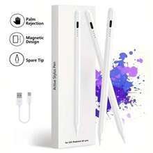 Tương thích với iPhone 10.2" thế hệ thứ 7/8/9, Air thế hệ thứ 4/5 10.9", Air 11" M2/M3, Pro 11", Air 13", Pro 12.9" (2018-2022), Pin 120mAh, Độ chính xác cao, Màu trắng - Nhiều màu - Xem 7