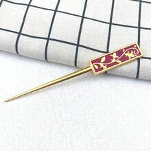 1个可爱卡通锌合金动漫风格发夹，适合角色扮演、节日、派对的可爱发饰 - 彩色 - 查看 9