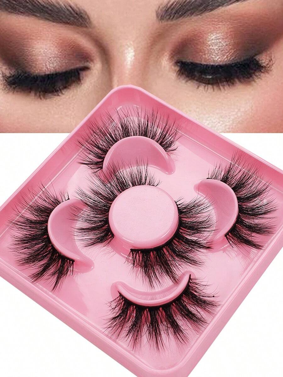 3对装 | 8D超蓬松卷翘，17毫米全纤条状假睫毛，打造闪亮立体眼型 - 查看 1