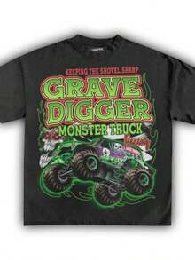 Monster Jam  Graphic Tee Unisex Short Sleeve Shirt S-5XL - 黑色 - 查看 7