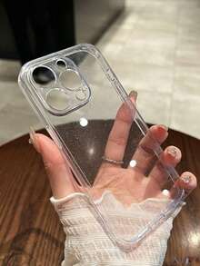 1.5mm厚大孔闪粉透明手机壳，适用于17promax/17pro/17air/17/16promax/16/16pro/16plus/15/15promax/15plus/15pro/14promax/14pro/14/13promax/13/13pro/13promax/12/12promax/12pro/11/11promax/11pro软壳 - 無色 - 查看 3