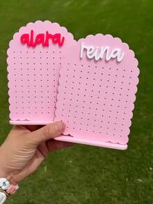 Earring Holder Personalized For Girl, Stud Earring Stand, Kids Gifts, Acrylic Earring Display, Jewelry Organizer, Earring Organizer,Personalized Letter Earring Stand: Acrylic Jewelry Organizer - Multicolor - View 8