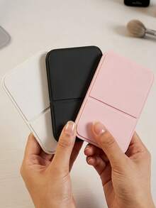 Folding Makeup Mirror With Stand Makeup Mirror For Women Cosmetic Touch-Up Mirror Beach Trip Home Outdoor Travel Back To School Essentials Accessories - Multicolor - View 24