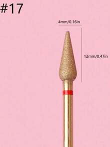 Titanium Alloy Russian Manicure Drill Bits, Professional Cuticle Remover For Nail Care - Gold - View 8