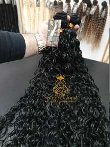 Humanized Curly Hair Extensions For Wefts, 50cm, Natural Russian Fiber, 300g - S1 - View 6