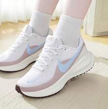 Nike REVOLUTION 8 Women's Comfortable Lightweight Cushioned Low-Top Running Shoes - White/Blue/Pink Purple - View 4