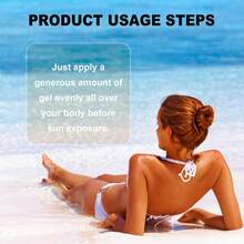 Tanning Gel Body Bronzer Sun Gel Summer Beach Glow Dark Bronze Golden Tan Moisturizing Hydrating Smooth Skin - 棕色 - 查看 9