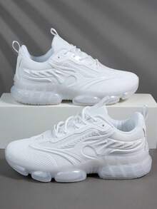 Giày nam thời trang thường ngày, giày thể thao nam cổ điển, giày chạy bộ buộc dây, giày sneaker nam cá tính, giày casual đường phố. - trắng - Xem 2