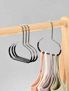 Bộ 3/4 móc treo mũ bằng kim loại tối giản, dùng để treo khăn quàng cổ, thắt lưng, áo ngực, túi xách. - Nhiều màu - Xem 5