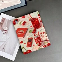 Ốp bảo vệ máy tính bảng họa tiết quả anh đào có khe cắm bút cảm ứng, tương thích với iPad 10.9/10.2/Air thế hệ thứ 5/Pro 11/10/9.7/Air 2/ (thế hệ thứ 7)/ (thế hệ thứ 8)/ Air 4/5/ Pro 11/ 10.9" (2022)/ Air 13" (M3 2025)/ Air 11" (M3 2025)/ 11" (A16 2025), Galaxy Tab S10+/S9/A9, chức năng tự động tắt/mở màn hình. - Nhiều màu - Xem 5