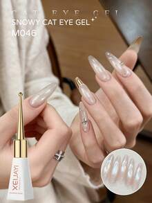 XEIJAYI 1 Bottle 10ml Cat Eye Nail Powder, Color Changing Metallic Nail Art Glitter Suitable For Gel Nail Polish DIY Home & Salon Use - White - View 3