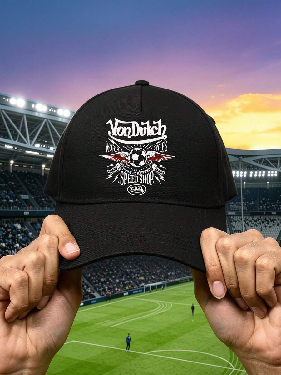 1pc Unisex Von-Dutchs Print Baseball Cap, Sun Hat, Curved Brim, Dad Cap. Suitable For Daily Use And Outdoor Activities. Outdoor Adjustable Sun Cap. Spring-Summer Travel, Tourism, Beach Vacation Hat. Y2K-Style Hats For Youth Hats, Sports Hats, Hats For Men, Caps For Men, Mens Hats, Hats For Men, Caps,Hat For Women - 黑色1 - 查看 1
