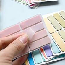 160pcs 1 Style Gradient Color Sticky Notes, Index Tabs, Book Labels, Note Labels, Annotation Labels, Colored Page Marker Tabs For Book Annotation, File Classification And Book Notes - one-size - View 5