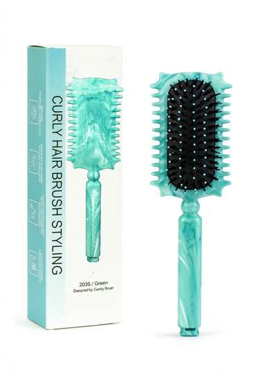 Hair brushes-EU+UK 2026 Flash Boar Bristle Curling Hair Brush, Suitable For Curly Hair, Create Exclusive Curly Hairstyles For Women