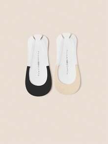 1/2/4/6 Pairs Women High Heel Socks, Summer Thin Anti-Slip Half-Toe Invisible Liner Socks - Multicolor - View 13