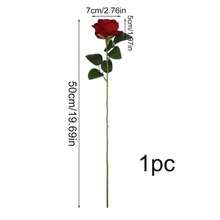 Dây hoa hồng đỏ 21 cánh kiểu thác nước, vòng hoa treo trang trí, cành hoa hồng nhân tạo kèm dây thừng, thích hợp cho Ngày Valentine, tiệc cưới, tiệc cô dâu, tiệc sinh nhật, trang trí nhà cửa, trang trí sân vườn. - Nhiều màu - Xem 13