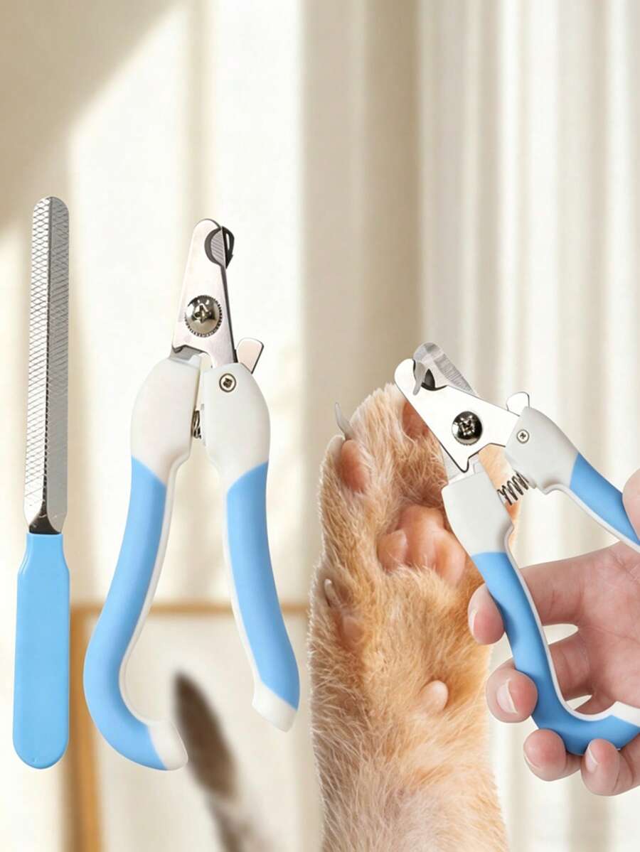 宠物指甲钳套装，适用于猫狗，包含指甲锉，宠物美容用品 - 查看 1