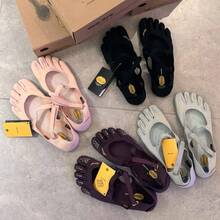 Luxury Professional Five-Toe Yoga Shoes, Women's Adjustable Strap Pilates Footwear, Barefoot Non-Slip Fitness Training Shoes - 黑色 - 查看 3