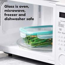 OXO Good Grips Pcs SNAP Leakproof Glass Round Food Storage Container - Transparente - Ver 7