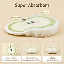 Miếng bọt biển tẩy tế bào chết mạnh mẽ, miếng bọt biển hình bánh mì nướng, miếng bọt biển chà rửa nhà bếp dày dặn, dễ thương, miếng bọt biển rửa chén kiểu bánh mì sandwich, thích hợp để vệ sinh nhà bếp. - A - Xem 10