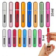 Perfume Bottle Set (10ml/5ml) Refillable Bottles With Spray Pump, Empty Cosmetic Containers, Travel Spray Bottles - Multicolor - View 1