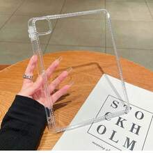 Ốp máy tính bảng thế hệ thứ 11, ốp A16 có khe đựng bút, mặt lưng acrylic trong suốt tự lắp ráp, chống rơi, chống sốc, chống cong vênh, thiết kế tối giản, phù hợp với iPad thế hệ thứ 9 10.2", thế hệ thứ 8 10.2", Air 11" (M4) 2026, ốp máy tính bảng thế hệ thứ 10. - Trong sáng - Xem 2