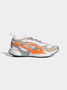 Adidas Giày chạy bộ thể thao cổ thấp nhẹ cho nữ GY6097, Mùa hè - Trắng/Nâu nhạt/Cam sáng/Xám - Xem 1