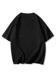 Camiseta de manga corta de algodón holgada para hombre con estampado de grafiti único, transpirable y cómoda, camiseta blanca de verano a la moda. - Blanco - Ver 7